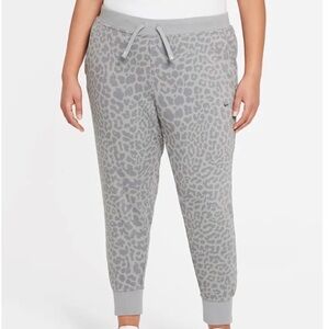 Nike Light Gray Leopard Print Joggers
